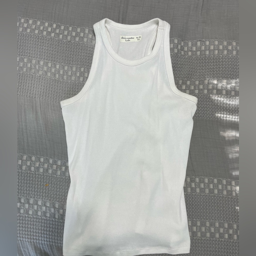 White Kids Abercrombie Tank
